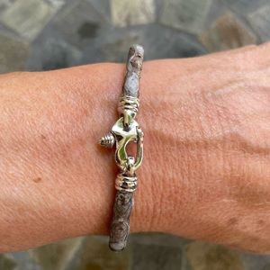 Sterling Silver Clasp python bracelet
